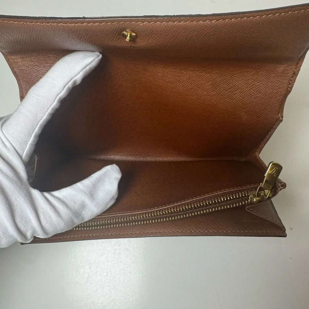 Louis Vuitton Monogram Coated Canvas Continental Wallet COA